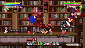 Sedução de Succubus na biblioteca - Ménage amador com uma gostosa de bunda grande