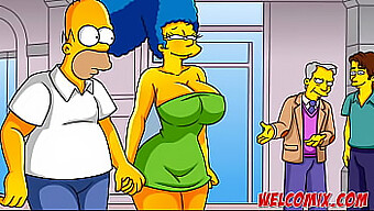 Simpsonovské porno komiksy s sexy MILFkou s veľkým zadkom