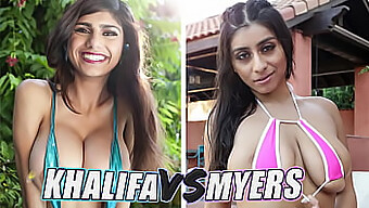 Ultimate showdown: Mia Khalifa ja Violet Myers menevät head-to-head pyöreällä kaksi